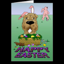 Shar-Pei Happy Easter cards