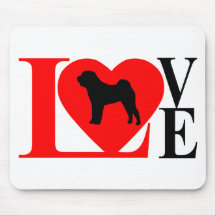 SHAR PEI LOVE MOUSEPAD