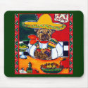 Shar-Pei Mexico Chef mousepads