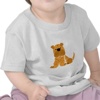 Shar Pei Primitive Art Design