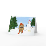 Shar-Pei Winter Scene