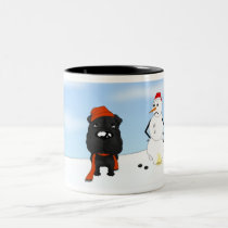 Shar-Pei Winter Scene mugs