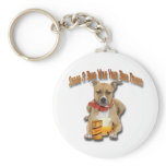 Share A Beer With American Staffordshire Terrier Keychain