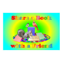 Share a Book Poster posters by SchoolAids Share a Book Poster posters