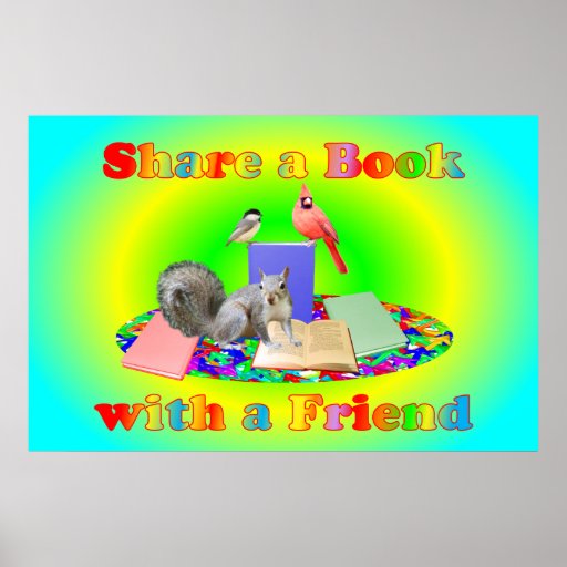 Share a Book Poster | Zazzle