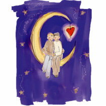 Share Our Joy Grooms on Moon photo sculptures
