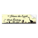 Share the Earth Bumpersticker