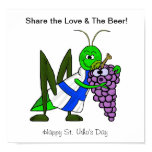 Share The Love & The Beer Poster -St. Urho's Day posters