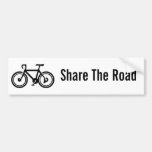 Share The Road Bicycling Bumper Sticker