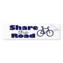 Share The Road bumper stickers