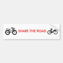 share the road bumper sticker