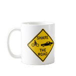 Share the Road Highway Sign Coffee Mug