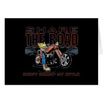 Share the Road Motorcycle cards by SkullShock Share the Road Motorcycle cards