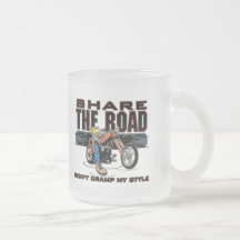 Share the Road Motorcycle Coffee Mugs