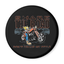 Share the Road Motorcycle magnets by SkullShock Share the Road Motorcycle magnets