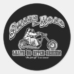 Share the Road Round Stickers