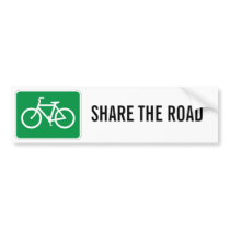 Share The Road with Bicycles bumper stickers by karlsrc Share The Road with Bicycles bumper stickers