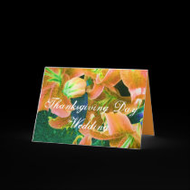 "Share This Thanksgiving Day Wedding" Card