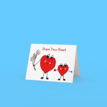 Share Your Heart Valentines cards