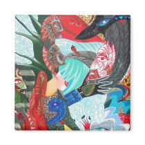 Sharing a Breath magnets by arteology Sharing a Breath magnets