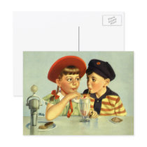 Sharing a Shake Postcards