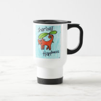 Sharing Happiness Travel Mug by Kianmaartgallery Sharing Happiness Travel Mug