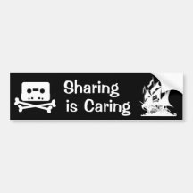 Sharing is Caring Bumper Sticker