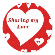 Sharing my Love_ Sticker by zazzlegirboy09 Sharing my Love_ Sticker