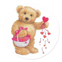Sharing the Love Round Stickers