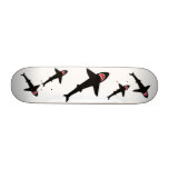 Shark Attack - Designer 7 3/8 Deck Original Shaped Skate Deck