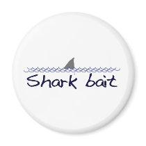 Shark Bait Refrigerator Magnet