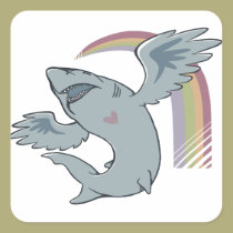 Shark Bird stickers