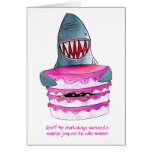 Shark birthday card