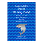 Shark birthday invitation