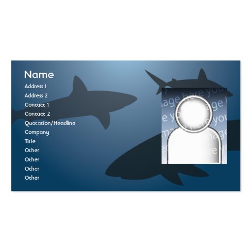 Shark - Business Business Card (front side)