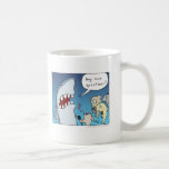 Shark cartoon coffee mug