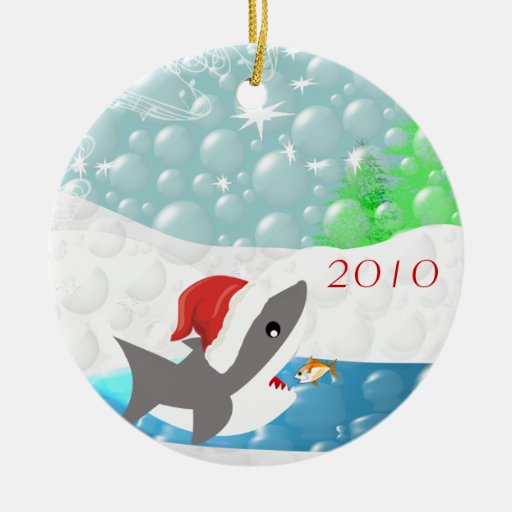 shark christmas ornament zazzle shark christmas ornament zazzle