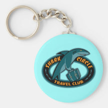 Shark Cirlce Travel Club Key Chain