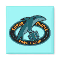 Shark Cirlce Travel Club magnets