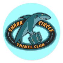 Shark Cirlce Travel Club Sticker