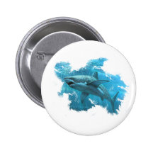 Shark Cruising The Depths Pins