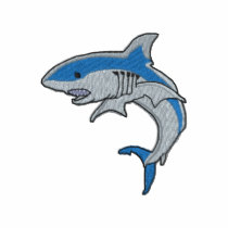 Shark embroidered shirts