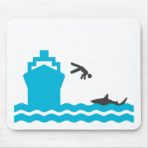 Shark food mousemat