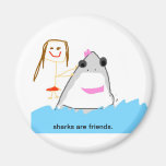 shark friends fridge magnets