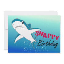 Shark Happy Pary Invitations
