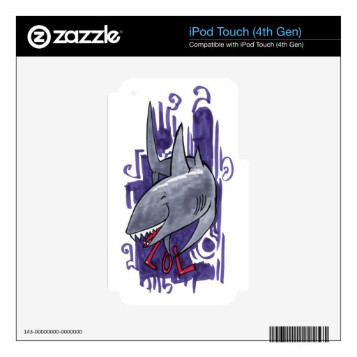 Shark LOL Decals For iPod Touch 4G
