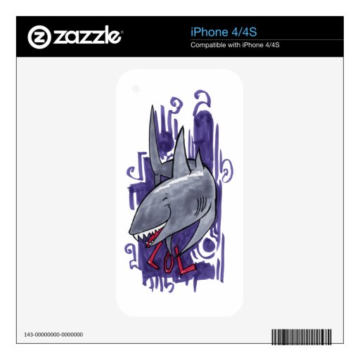 Shark LOL Decals For The iPhone 4S