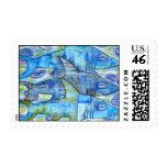 Shark Parade Postage Stamps