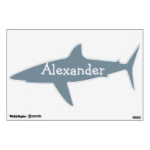 Shark Personalized Wall Decal for Boys