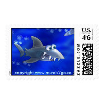 SHARK!!!!!! postage by murals2go SHARK!!!!!! postage